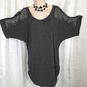 Espresso Gray Pullover Size Large